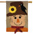 Briarwood Lane autumn scarecrow burlap house flag with sunflower and crow design, 28" x 40"