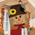 Briarwood Lane Autumn Scarecrow Burlap House Flag with sunflower and crow design, 28"x40"