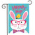Hippity Hop Bunny Easter Garden Flag