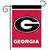 Briarwood Lane Georgia Bulldogs NCAA Licensed small garden flag with colorful printed design and decorative accents.