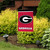 Briarwood Lane NCAA Licensed Georgia Bulldogs small printed garden flag for porch and yard display.