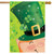 Lucky Hat Leprechaun House Flag