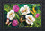 Briarwood Lane Butterflies And Poppies Spring Doormat, colorful springtime design with butterflies and flowers.