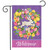 Bunny Wreath Welcome Easter Garden Flag