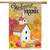 Welcome Friends Birdhouse Fall House Flag