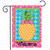 Briarwood Lane small printed Pineapple Welcome Garden Flag, colorful and cheery springtime decorative lawn display.