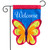 Butterfly Applique Spring Garden Flag