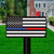 Thin Blue & Red Line Magnetic Mailbox Cover