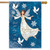 Rejoice Angel Winter House Flag