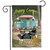 Briarwood Lane Happy Camper Bear Summer Garden Flag, colorful RV camping decor for porch or yard.