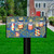 Briarwood Lane Patriotic Luminaries Summer Mailbox Cover with American stars and stripes design in red, white, blue.