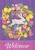 Bunny Wreath Welcome House Flag