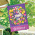 Bunny Wreath Welcome House Flag