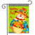 Checkered Scarecrow Fall Garden Flag