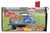 Briarwood Lane large mailbox cover with colorful spring truck scene and vibrant flowers on a farm.
