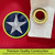 Briarwood Lane Patriotic Bunting 48" x 24" with american flag design and USA themed star.