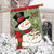 Snowman Joy Christmas House Flag