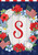 Patriotic Monogram Letter S Garden Flag