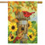 Cardinals & Sunflowers Autumn House Flag