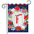 Patriotic Monogram Letter F Garden Flag