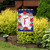 Patriotic Monogram Letter F Garden Flag