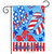 Summer Fun Flip Flops Patriotic Garden Flag