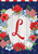 Patriotic Monogram Letter L Garden Flag