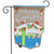 Spring Camper Burlap Garden Flag