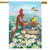 Water Pump Gathering Spring House Flag