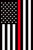 Thin Red Line Garden Flag