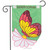 Daisy Butterfly Welcome Garden Flag