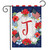 Patriotic Monogram Letter J Garden Flag