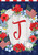 Patriotic Monogram Letter J Garden Flag