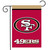 Briarwood Lane San Francisco 49ers NFL licensed garden flag, red with white logo and text.