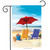 A Day at the Beach Summer Garden Flag