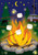 Campfire S'mores Summer House Flag