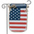 Patriotic Mason Jar Burlap USA Garden Flag