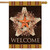Autumn Barnstar Primitive House Flag