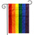 Briarwood Lane Rainbow Embroidered Garden Flag, colorful pride flag for porch, yard, or patio display.