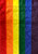 Rainbow Embroidered Garden Flag