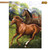 Galloping Horses House Flag