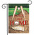 Briarwood Lane No Place Like Home baseball garden flag with colorful, printed, decorative design.