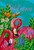 Tropical Flamingos Summer House Flag