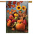 Briarwood Lane Bountiful Cornucopia Autumn House Flag with colorful fall harvest design and printed decorative details.