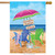 Beach Bum Summer House Flag