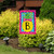 Pineapple Monogram Letter B Garden Flag