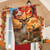 Harvest Deer Autumn House Flag
