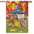 Fall Nut House Squirrels House Flag