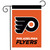 Briarwood Lane Philadelphia Flyers NHL licensed garden flag with black, white, and orange colors.