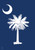 Briarwood Lane small printed decorative house flag with colorful palm tree and crescent moon design.